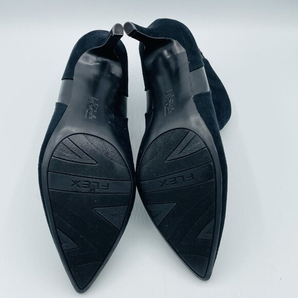 Life Stride Shoes Womens Size 10 M Black Sparrow Faux Suede Heels Booties Zip - Picture 9 of 11
